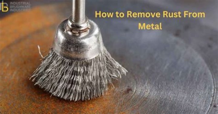 How do you remove rust from a cast iron burner?