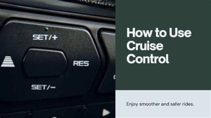 How do you set cruise control on a Chevy Trax