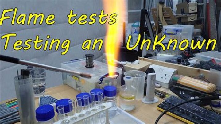 How do you set up a flame test