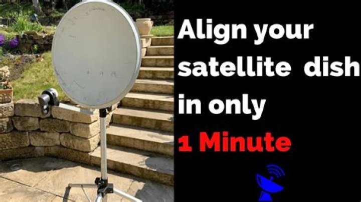 How do you set up a satellite dish for an RV?