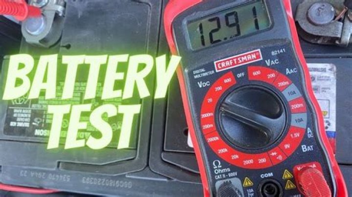 How do you test a Craftsman car battery with a multimeter