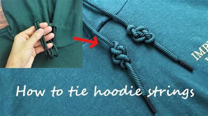 How do you tie a hoodie string