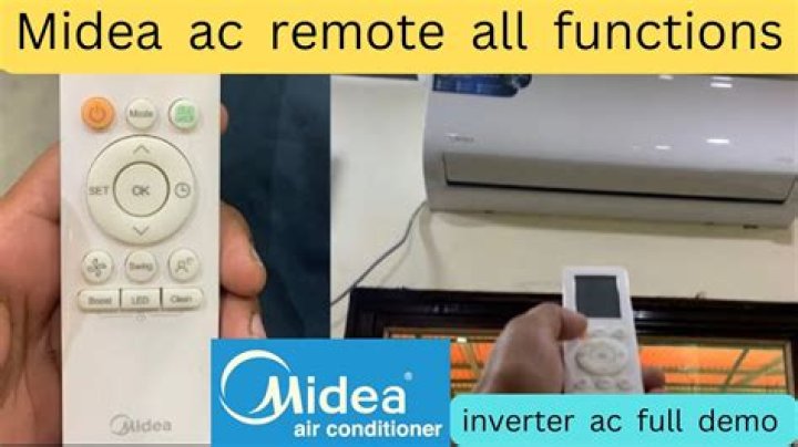 How do you turn on Midea AC without remote?