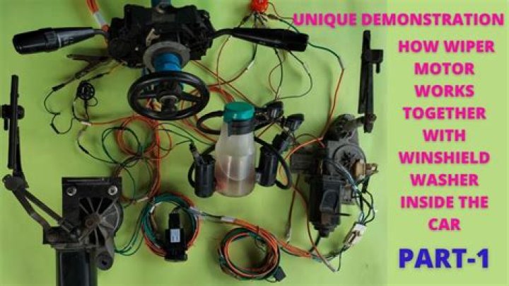 How does a windshield washer pump work?