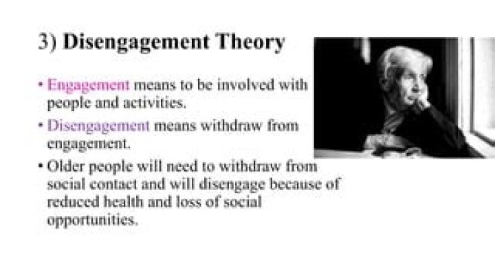 How does the disengagement theory affect a persons development