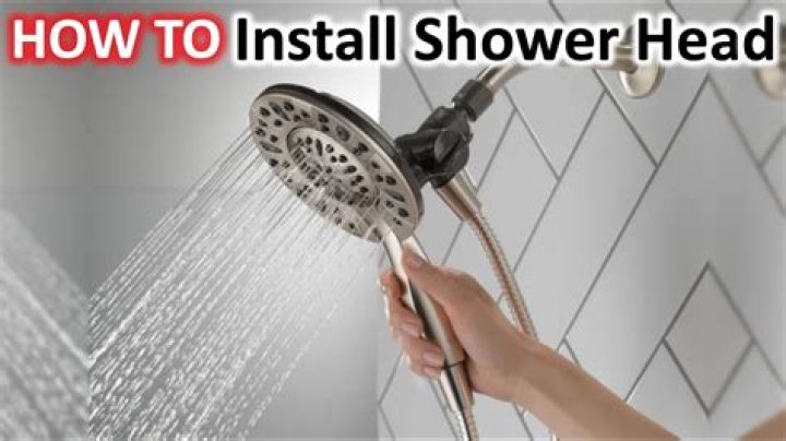 How does the hose attach to a shower head?