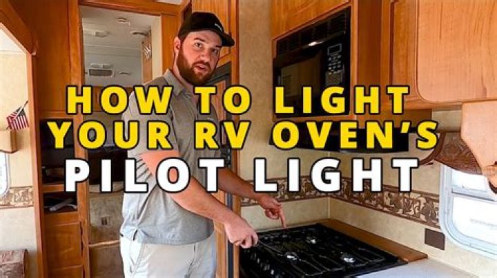 How does the pilot light on an RV fridge work?
