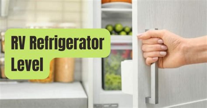 How important is it to level an RV refrigerator?