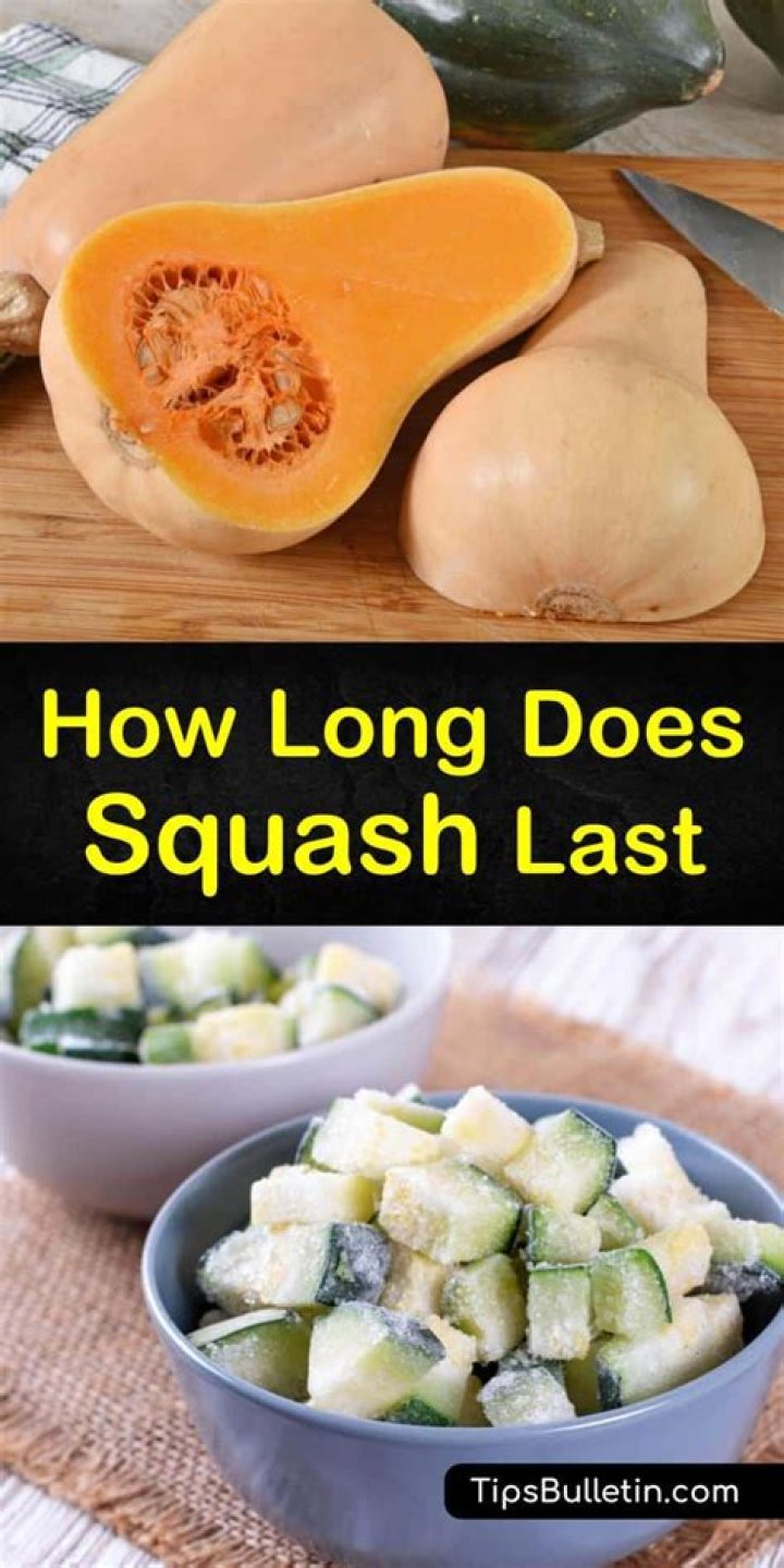 How long does cut squash last