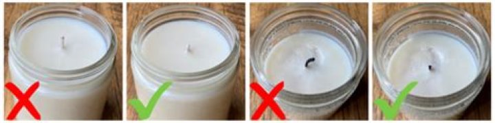 How long should a candle wick be