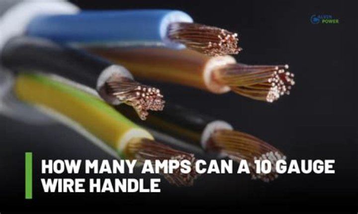 How many amps can 10 gauge wire take?