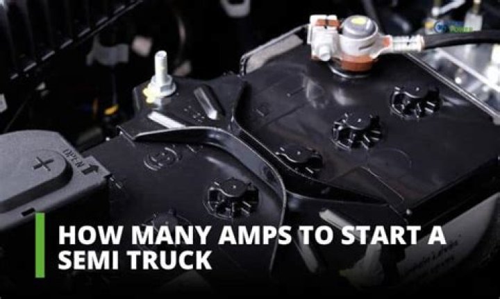 How many amps does a truck battery need to start?