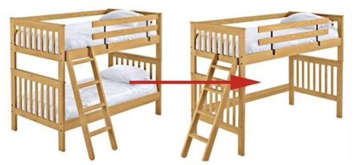 How many bunk beds are in opposing slides?