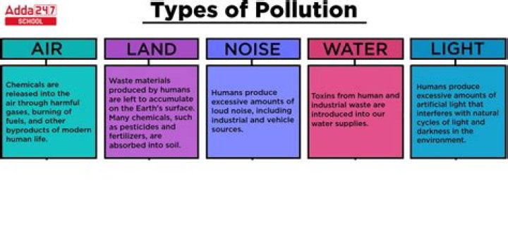 How many different types of pollution are there