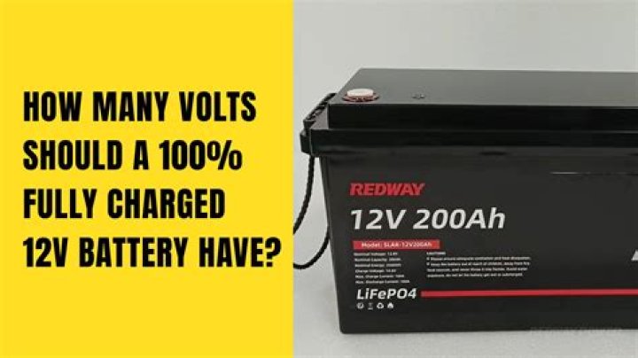How many volts should a new 12 volt battery have?