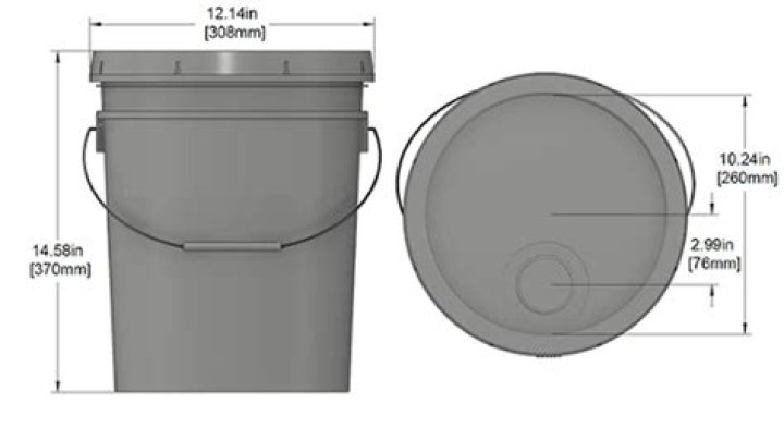 How much concrete does it take to fill a 5 gallon bucket