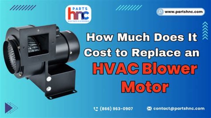 How much does it cost to replace a blower motor in a furnace