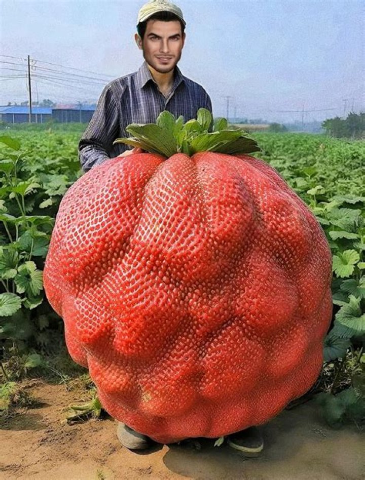 How much does the biggest strawberry weigh