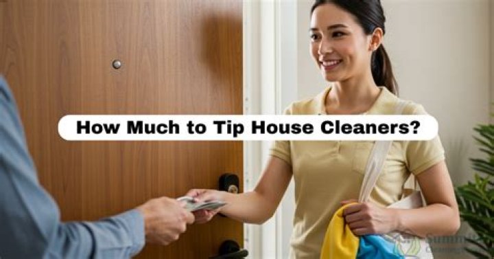 How much to tip house cleaner