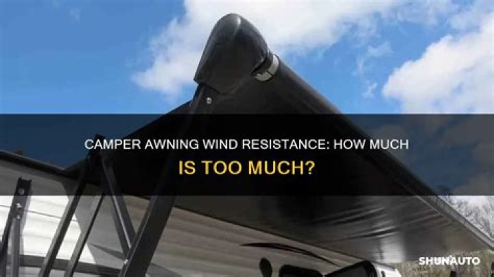 How much wind can a camper awning handle?