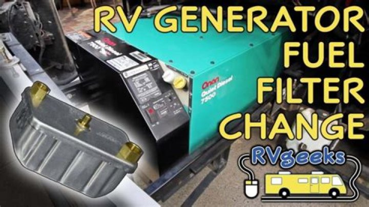 How often do you need to replace fuel filter on Onan generator?