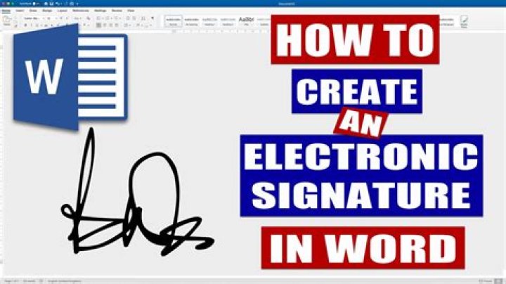 How to create a digital signature in word
