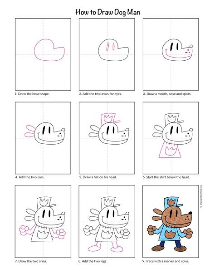 How To Draw Dog Man