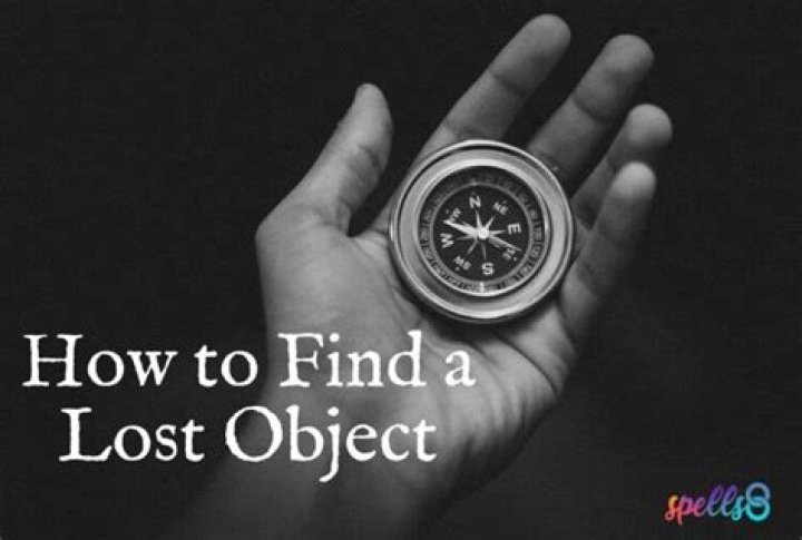 How to find something you lost