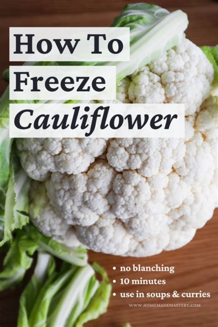 How To Freeze Cauliflower - How To Discuss