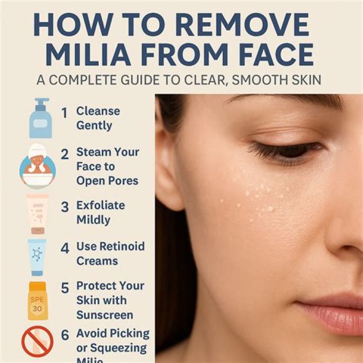 How to get rid of milia on face