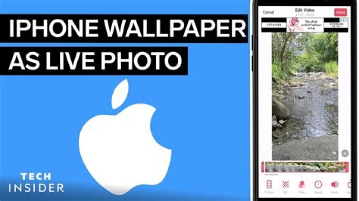 How to put a video as your wallpaper on iphone