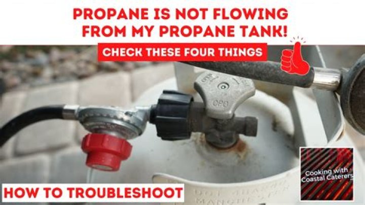 How to troubleshoot when propane is not flowing?