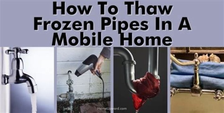 How To Unfreeze Pipes In A Mobile Home