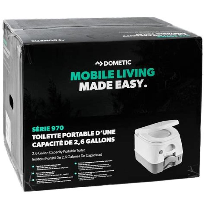 Is the Dometic 972 portable toilet safe to use?