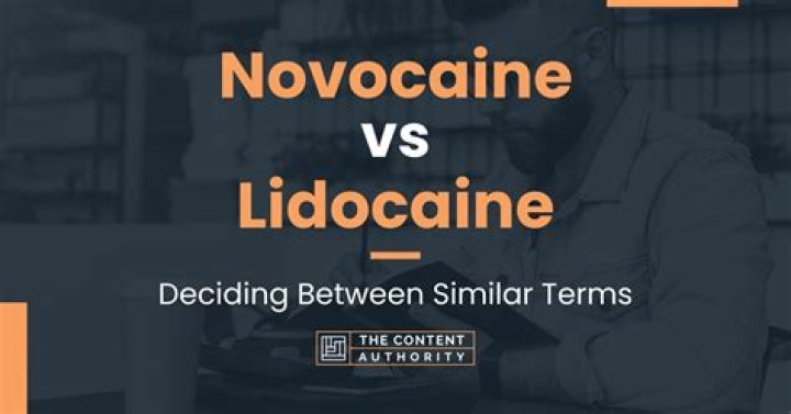 Novocaine Vs Lidocaine - How To Discuss