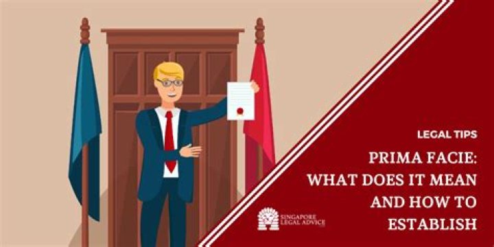 Prima facie case - How To Discuss
