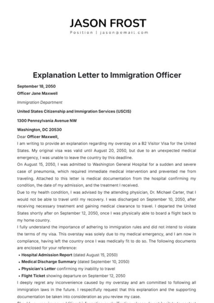Question: How To Write A Letter For Uscis