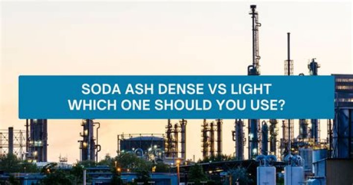 Soda Ash Dense Vs Light