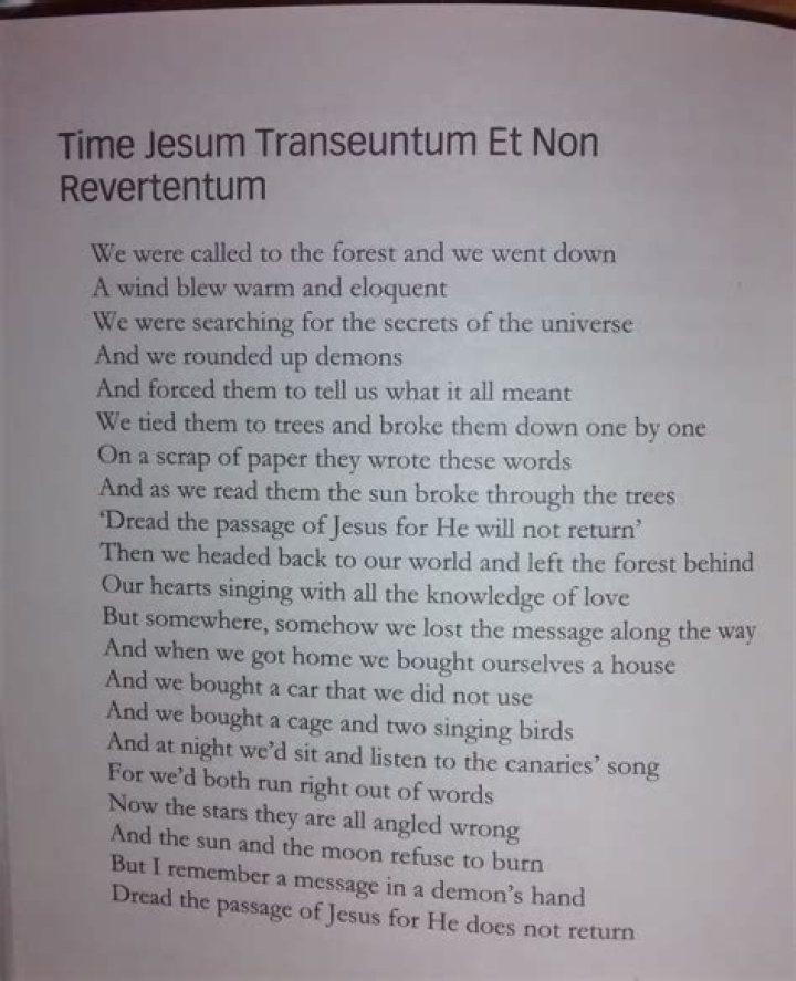 Time Jesum Transeuntum Et Non Riverentum Meaning