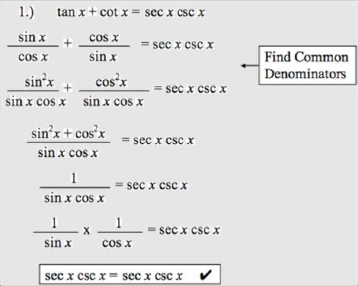Verifying trig identities calculator - How To Discuss