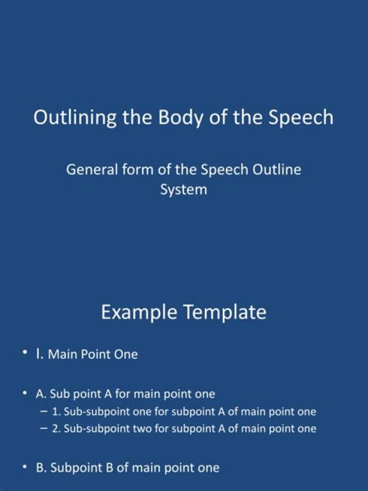 What are Subpoints in a speech