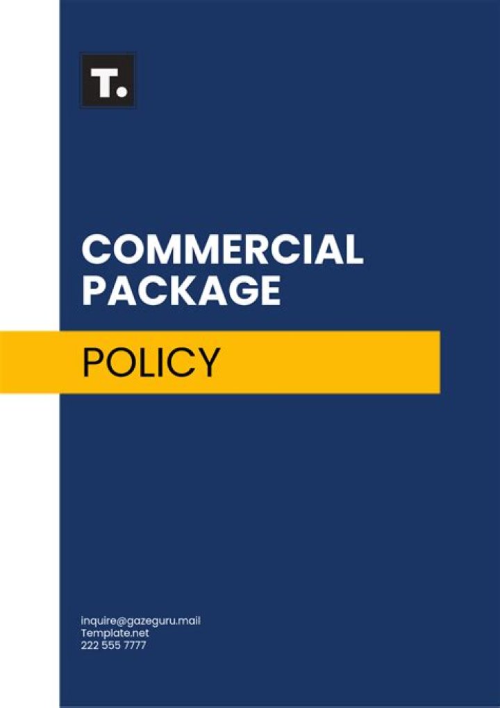 What are the components of a commercial package policy