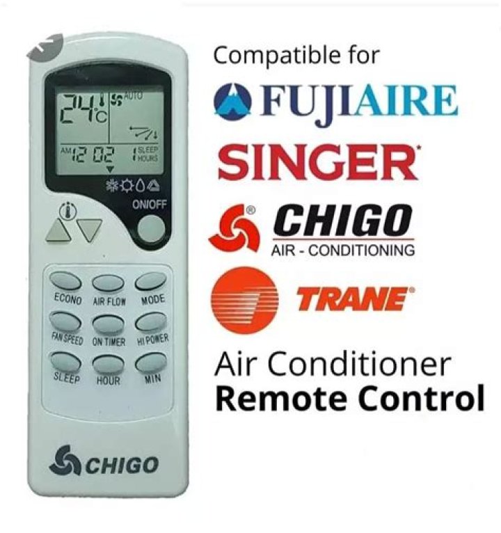 What are the eror codes for chigo air conditioners?