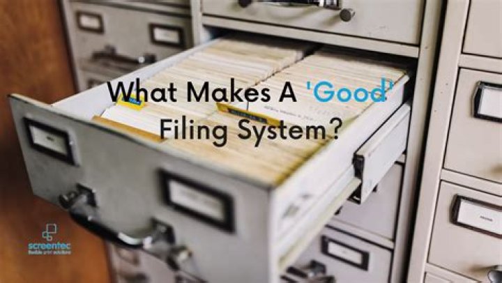 What are the essentials of a good filing system