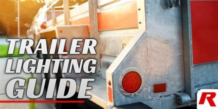 What are the rules for lights on a trailer?