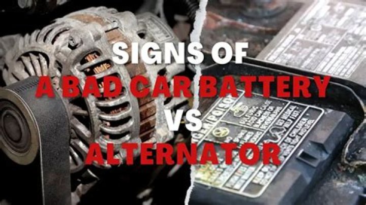 What are the signs of a bad alternator or battery?