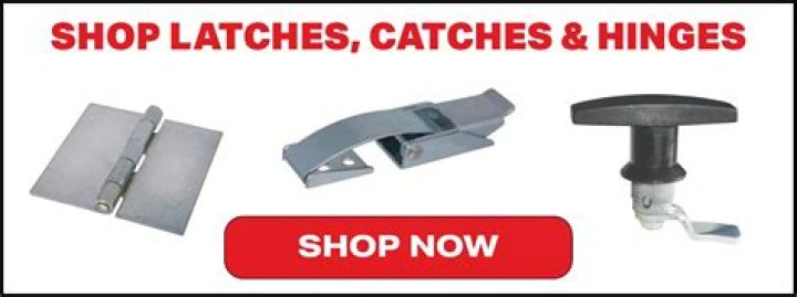 What are the types of catches and latches?