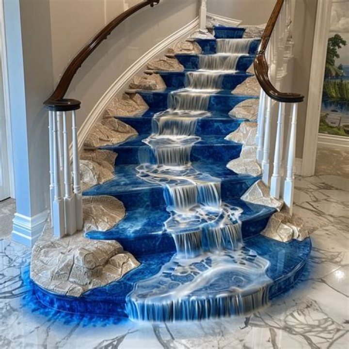 What are waterfall stairs