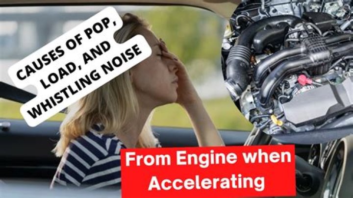 What causes a loud noise when the engine starts?