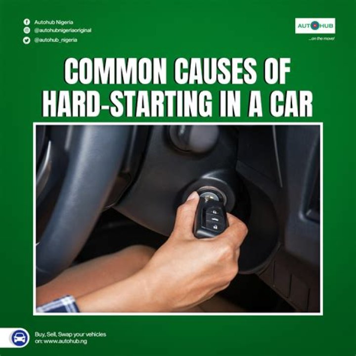 What causes hard starting in a generator?